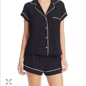 NWOT Eberjey Gisele Shortie Short Black/Sorbet